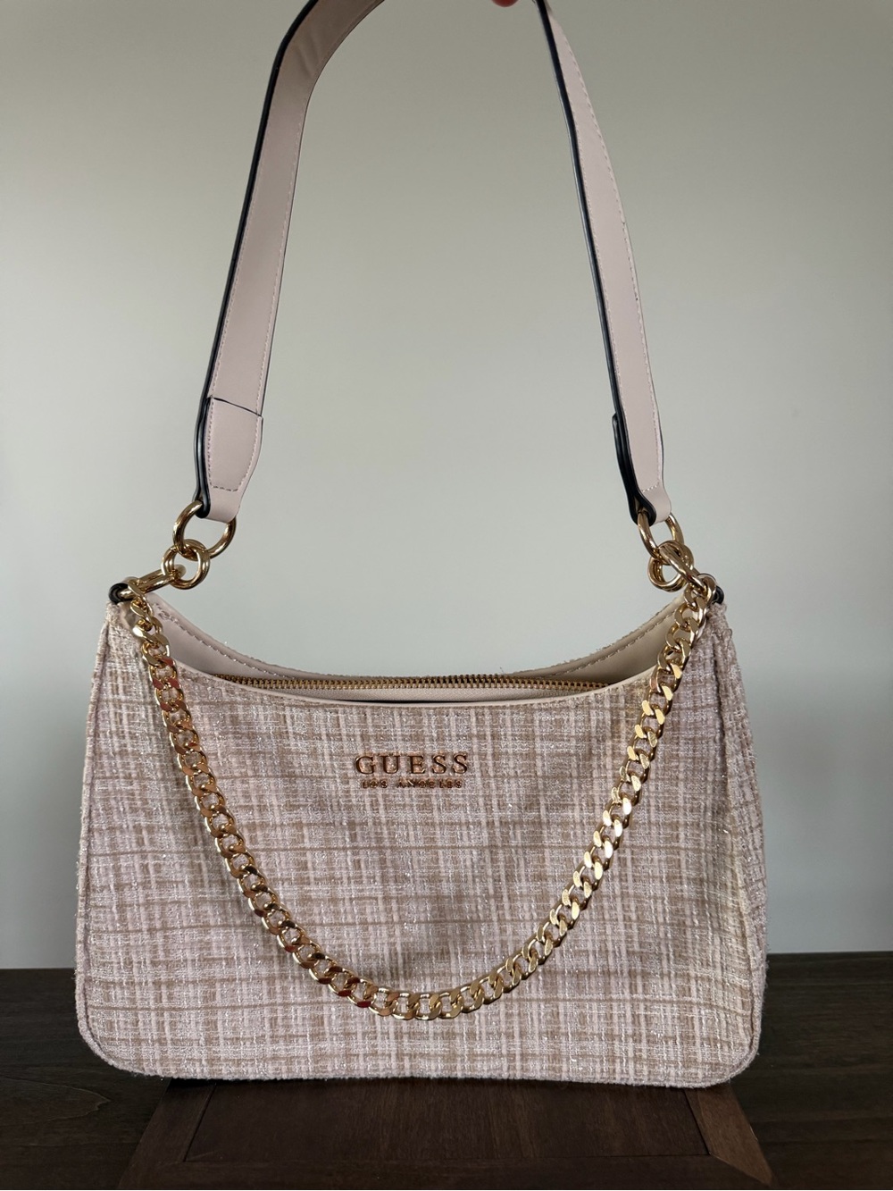 GUESS Shoulder Bag with Gold Chain